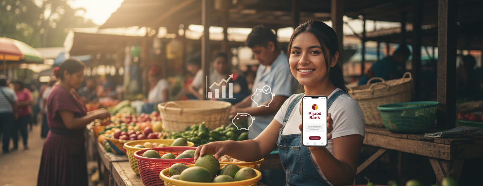 Asesora de PijaoBank atendiendo cliente